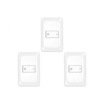 Kit C/3 - Conjunto Pial Pop 4X2 Branco Com Placa (1Bipola... Kit C/3 - Conjunto Pial Pop 4X2 Branco Com Placa (1Bipola...