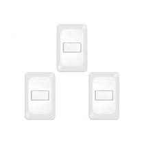 Kit C/3 - Conjunto Pial Pop Modulo Com Placa 4X2 - 1 Para... Kit C/3 - Conjunto Pial Pop Modulo Com Placa 4X2 - 1 Para...