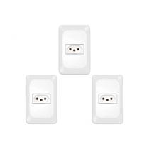 Kit C/3 - Conjunto Pial Pop Modulo Com Placa 4X2 - 1 Toma... Kit C/3 - Conjunto Pial Pop Modulo Com Placa 4X2 - 1 Toma...
