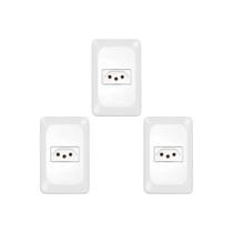 Kit C/3 - Conjunto Pial Pop Modulo Com Placa 4X2 - 1 Toma... Kit C/3 - Conjunto Pial Pop Modulo Com Placa 4X2 - 1 Toma...