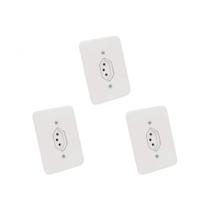 Kit C/3 - Conjunto Radial Pollar 1901113 1Tomada 10A Kit C/3 - Conjunto Radial Pollar 1901113 1Tomada 10A