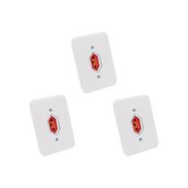 Kit C/3 - Conjunto Radial Pollar 1901376 1Tomada 20A Verm...