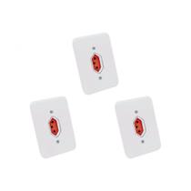 Kit C/3 - Conjunto Radial Pollar 1901376 1Tomada 20A Verm...