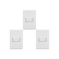 Kit C/3 - Conjunto Steck Linha Stella Com Placa 1 Simples...