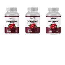 Kit C/3 Cranberry 200Mg C/60 Cápsulas - Good Vit Kit C/3 Cranberry 200Mg C/60 Cápsulas - Good Vit