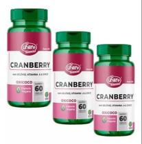 KIT C/3 Cranberry Com Selênio + Vit A E Zinco 500mg 60 Caps KIT C/3 Cranberry Com Selênio + Vit A E Zinco 500mg 60 Caps