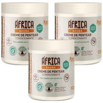 Kit C/ 3 Creme De Pentear África Baobá Vegano Condicionante Cabelos Com Curvatura Apse 500g Kit C/ 3 Creme De Pentear África Baobá Vegano Condicionante Cabelos Com Curvatura Apse 500g