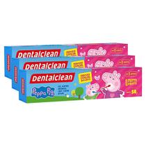 Kit c/ 3 creme dental infantil peppa pig fluor tutti fruti - DENTALCLEAN