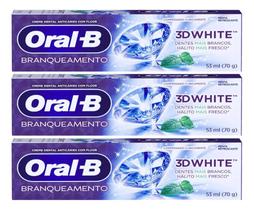 Kit C/3 Creme Dental Oral-b 3d White 70g Kit C/3 Creme Dental Oral-b 3d White 70g