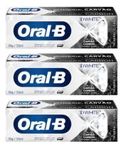Kit C/3 Creme Dental Oral-b 3d White Carvão 70g