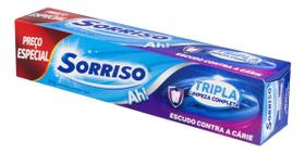 Kit c/ 3 Creme Dental Sorriso Tripla Limpeza Completa 120g