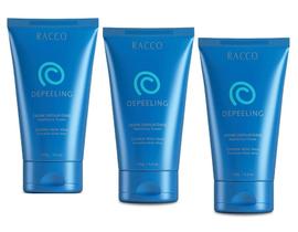 Kit c/3 Creme Depilatorio Depeeling com Aloe Vera Racco 150g