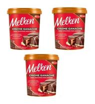 Kit C/3 Creme Ganache Ao Leite Melken Harald 1kg