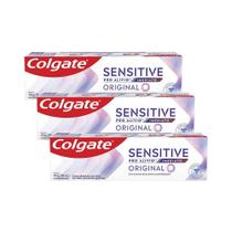 Kit C/ 3 Cremes Dentais Colgate Sensitive Pro-Alívio 110g Kit C/ 3 Cremes Dentais Colgate Sensitive Pro-Alívio 110g