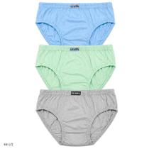 Kit c/3 Cueca Infantil Lisa Geofan