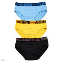 Kit c/3 Cueca Infantil Personalizada Geofan