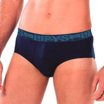 Kit c/ 3 Cueca Slip Básica de Algodão Lipys