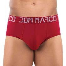Kit c/ 3 Cueca Slip de Microfibra Elástico Personalizado Dom Marco Kit c/ 3 Cueca Slip de Microfibra Elástico Personalizado Dom Marco