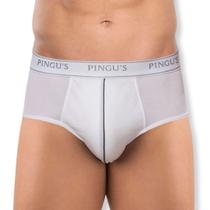 Kit c/ 3 Cueca Slip de Poliamida Elástico Reforçado Pingus Kit c/ 3 Cueca Slip de Poliamida Elástico Reforçado Pingus