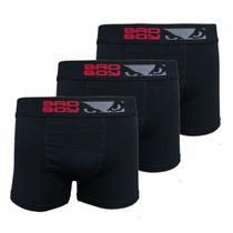Kit c/3 Cuecas Boxer Bad Boy Cotton - 7605 Kit c/3 Cuecas Boxer Bad Boy Cotton - 7605