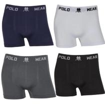 Kit c/ 3 Cuecas Masculilnas Boxer Microfibra Lisa Polo Wear 4 Cores Sortidas Kit c/ 3 Cuecas Masculilnas Boxer Microfibra Lisa Polo Wear 4 Cores Sortidas