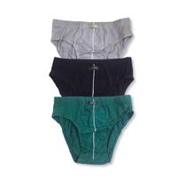 Kit c/ 3 Cuecas Plus Size Slip Básica de Algodão Dom Marco