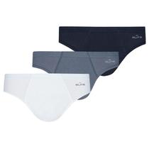 Kit C/3 Cuecas Slip Algodão Elite - 18006