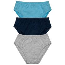 KIT C/3 CUEQUINHAS EM ALGODÃO SLIP INFANTIL DelRio Cor ANIS/MARINHO/MESCLA KIT C/3 CUEQUINHAS EM ALGODÃO SLIP INFANTIL DelRio Cor ANIS/MARINHO/MESCLA