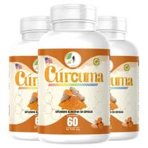 KIT C/3 Cur cuma pura 60 capsulas Fits Life
