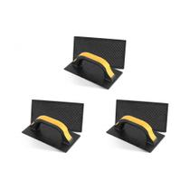 Kit C/3 - Desempenadeira Pvc Roma 12X22 Corrugada Preta 5... Kit C/3 - Desempenadeira Pvc Roma 12X22 Corrugada Preta 5...