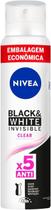Kit c/ 3 Desodorante Nivea Invisible Black & White Clear