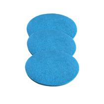 Kit C/3 Disco Limpa Porcelanato Azul Enceradeira 350mm British