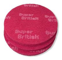 Kit C/3 Disco Restaurador Vermelho Enceradeira 350mm British Kit C/3 Disco Restaurador Vermelho Enceradeira 350mm British