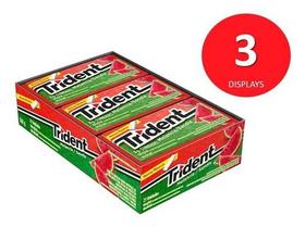 Kit C/3 Displays Trident Melancia 21 Unidades