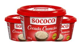 Kit c/ 3 Doce Cocada Cremosa Sococo 335g Kit c/ 3 Doce Cocada Cremosa Sococo 335g
