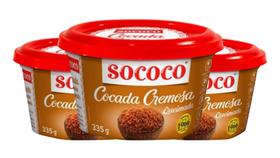 Kit c/ 3 Doce Cocada Cremosa Sococo 335g Kit c/ 3 Doce Cocada Cremosa Sococo 335g