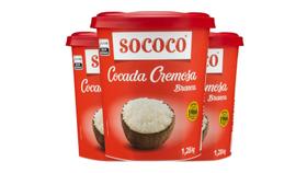 Kit c/ 3 Doce Cocada Cremosa Sococo - Pote 1,28kg