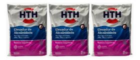 Kit C/3 Elevador De Alcalinidade 2kg Hth