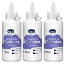 Kit C/3 Emoliente De Cutícula Ideal Lavanda 100ml Kit C/3 Emoliente De Cutícula Ideal Lavanda 100ml