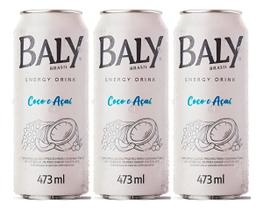 Kit C/3 Energetico Baly Coco E Açai 473ml Lata Kit C/3 Energetico Baly Coco E Açai 473ml Lata