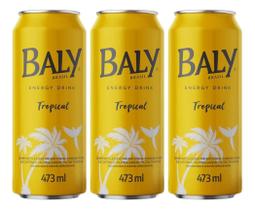 Kit C/3 Energético Baly Frutas Tropicais Lata 473ml Kit C/3 Energético Baly Frutas Tropicais Lata 473ml