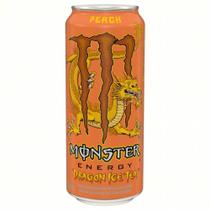 Kit c/ 3 Energetico Dragon Ice Tea Peach Monster 473ml
