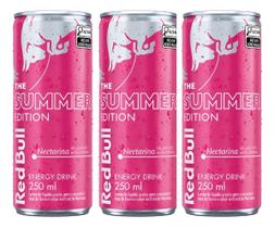 Kit C/3 Energetico Red Bull Nectarina 250ml Kit C/3 Energetico Red Bull Nectarina 250ml
