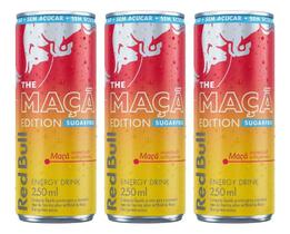 Kit C/3 Energético Red Bull The Maça Edition Sugarfree 250m Kit C/3 Energético Red Bull The Maça Edition Sugarfree 250m