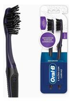 Kit c/ 3 Escova dental Advanced com carvao 2 unidades Oral-B