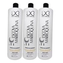 Kit C/3 Escova Marroquina Extrato de Mandioca Dois Corações 1L Kit C/3 Escova Marroquina Extrato de Mandioca Dois Corações 1L