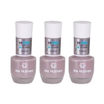 Kit c/3 Esmaltes Ana Hickmann Bege Be Free Tauane Hipoalergênico Kit c/3 Esmaltes Ana Hickmann Bege Be Free Tauane Hipoalergênico