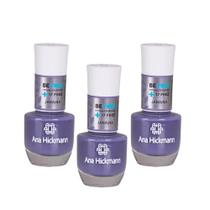 Kit c/3 Esmaltes Ana Hickmann Cinza Azulado Be Free Janaína Hipoalergênico Kit c/3 Esmaltes Ana Hickmann Cinza Azulado Be Free Janaína Hipoalergênico