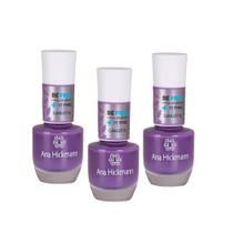 Kit c/3 Esmaltes Ana Hickmann Violeta Be Free Carlotta Hipoalergênico