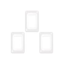 Kit C/3 - Espelho Placa Pial Pop C/Suporte 4X2 3Int Lgp23...